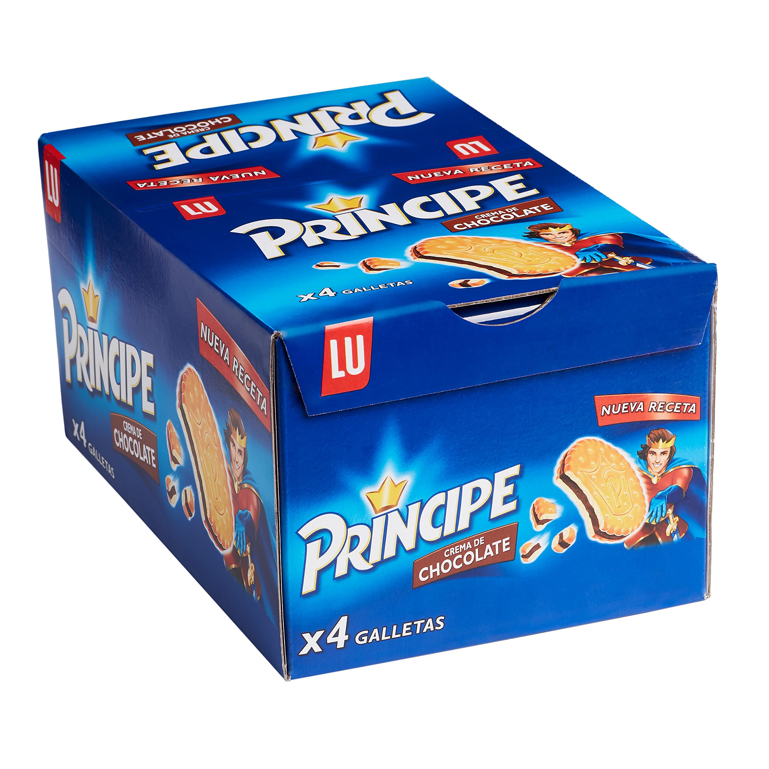 Principe galleta - Sandwich relleno de chocolate(e 80 g) (Paquete de 5)