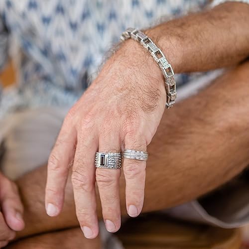 Miniatura 4 de NOVICA  Anillo giratorio de plata de ley 925 Infinity Path