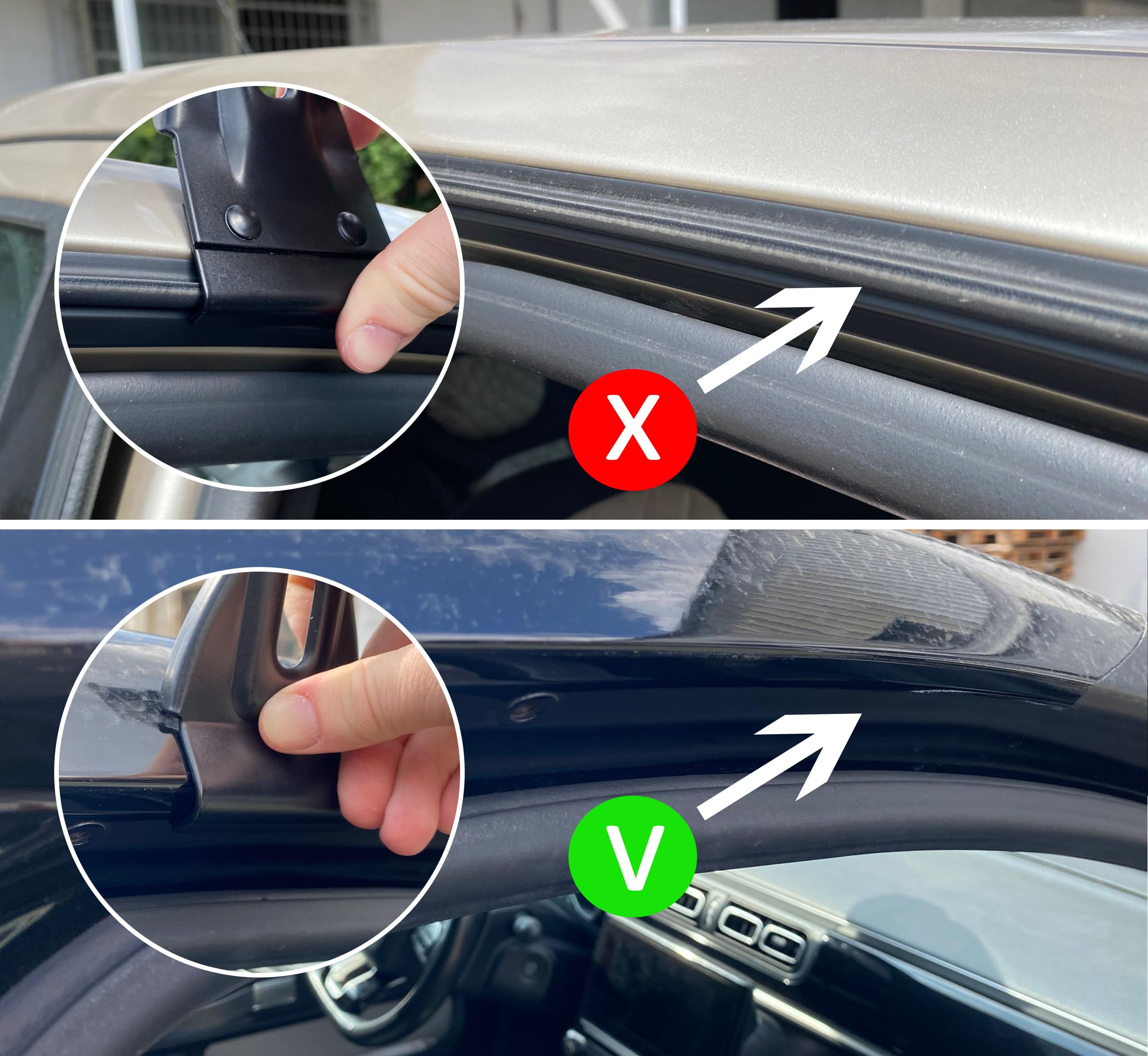 Auto Accessori Lupex - Barre da tetto portapacchi universali 140cm per auto Omologate, per tetto liscio senza rail, adatte per vari modelli 130-140 cm