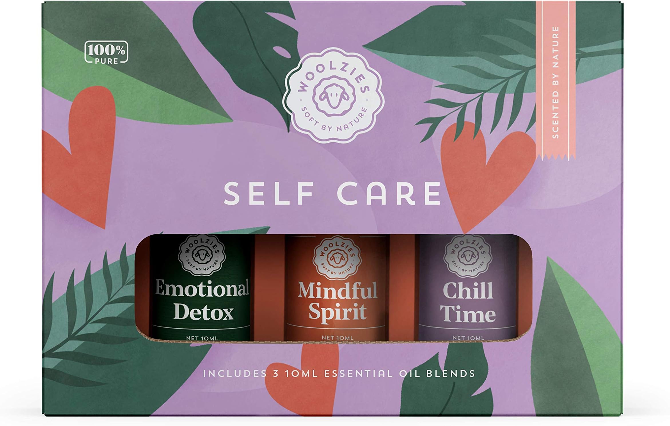 WoolziesSelf Care Essential Oil Set Includes Emotional Detox, Mindful Spirit, Chill Time Blends