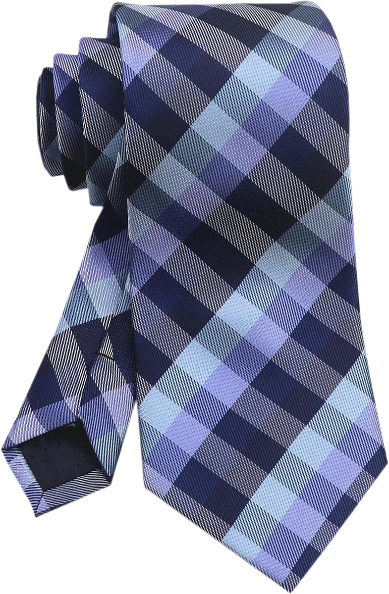 Men's Plaid Stripe Ties Jacquard Formal Designer Business Wedding Neckties