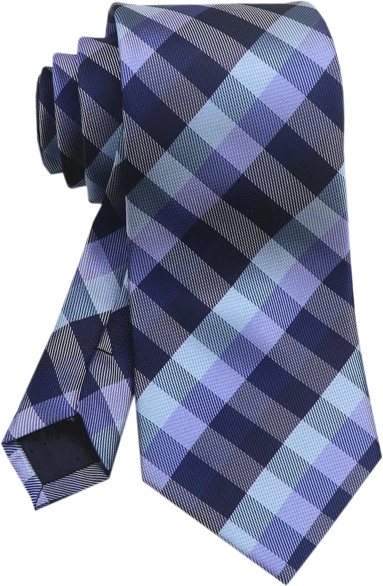 RosiikaMen's Gingham Plaid Stripe Ties Formal Designer Business Wedding Neckties 3.15"
