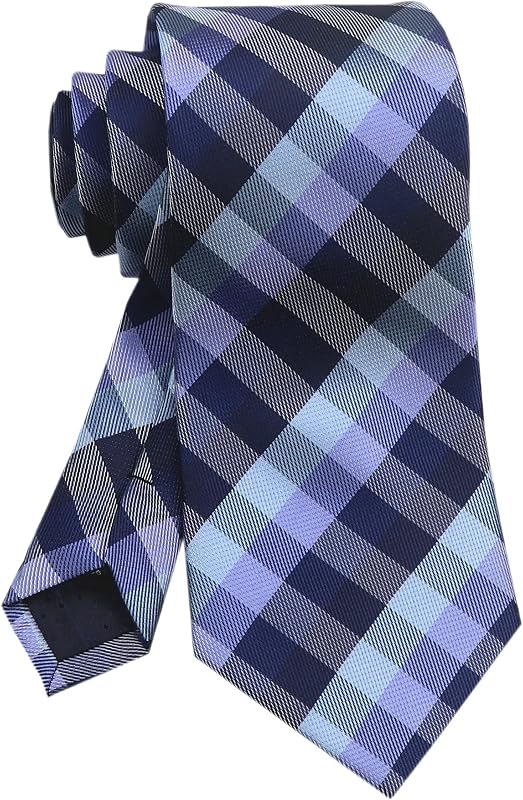 Men's Plaid Stripe Ties Jacquard Formal Designer Business Wedding Neckties