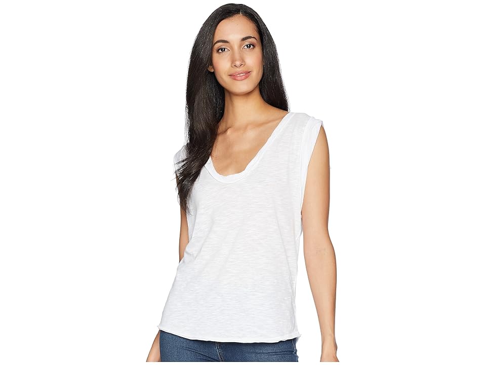 

Free People Cleo Tee (White) Women's Sleeveless