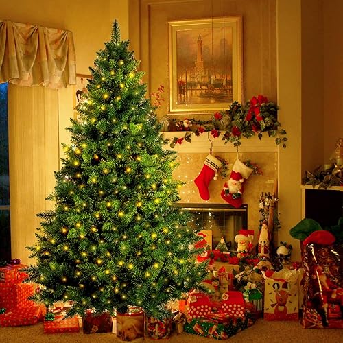 Miniatura 8 de Árbol de Navidad artificial Unlit de 6 pies, árbol de Navidad de abeto con bisagras de alta calidad, fácil montaje con soporte de metal, decoración