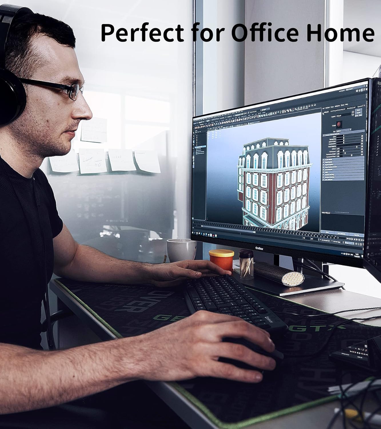 GreBear Monitor 24 pollici FHD LED 1080P, 75Hz VA Monitor Desktop Angolo di Visione di 178°, 5ms, 99% sRGB, AMD FreeSync, VGA+ HDMI, Filtro Luce Blu Senza Sfarfallio Altoparlante incorporato da, Nero GreBear Monitor 24 pollici FHD LED 1080P, 75Hz VA Monitor Desktop Angolo di Visione di 178°, 5ms, 99% sRGB, AMD FreeSync, VGA+ HDMI, Filtro Luce Blu Senza Sfarfallio Altoparlante incorporato da, Nero