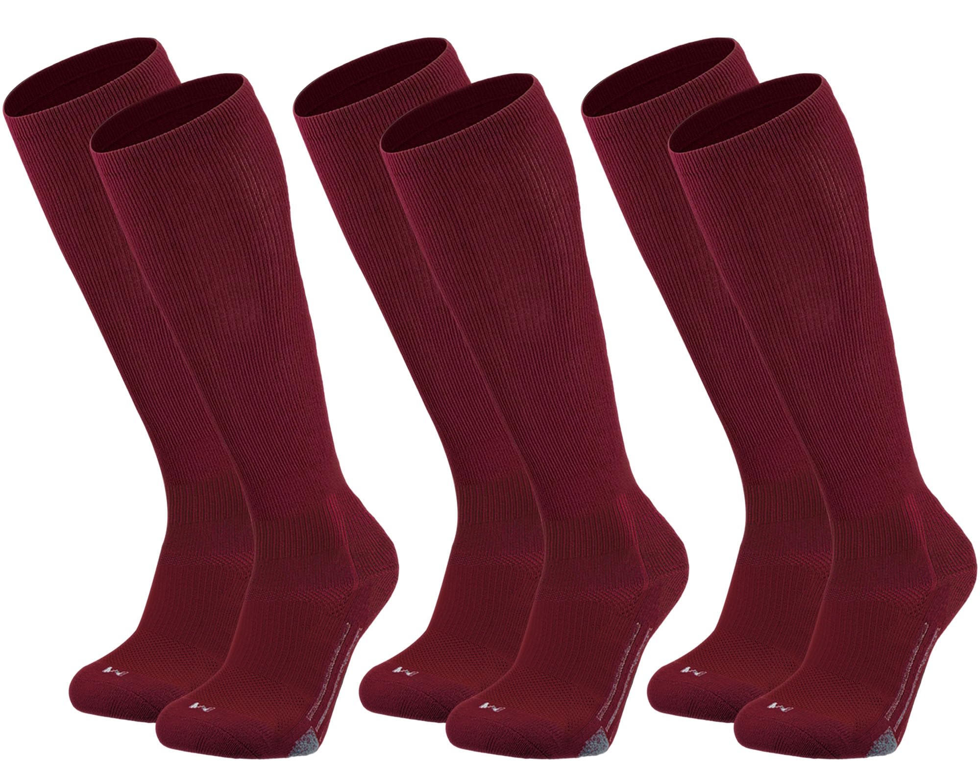 Youper Youth Baseball &amp; Softball Socks Over The Calf Length (3 Pairs)