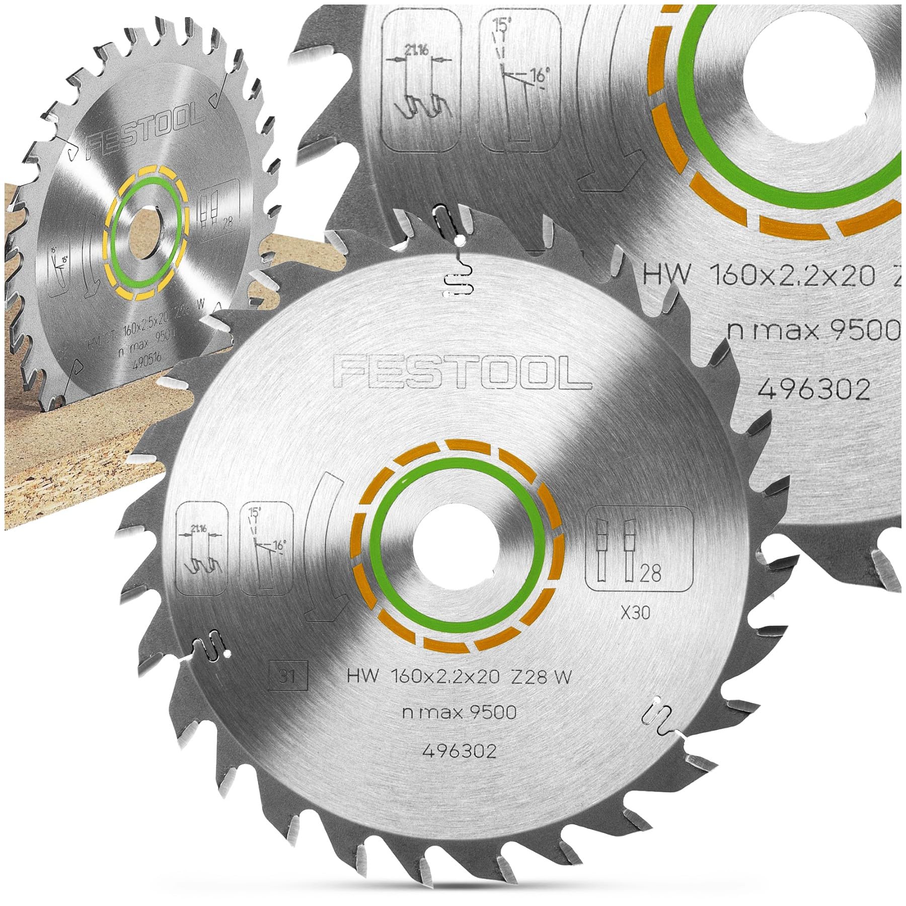 FestoolUniversal Saw Blade, 160 x 2.2 x 20 W28