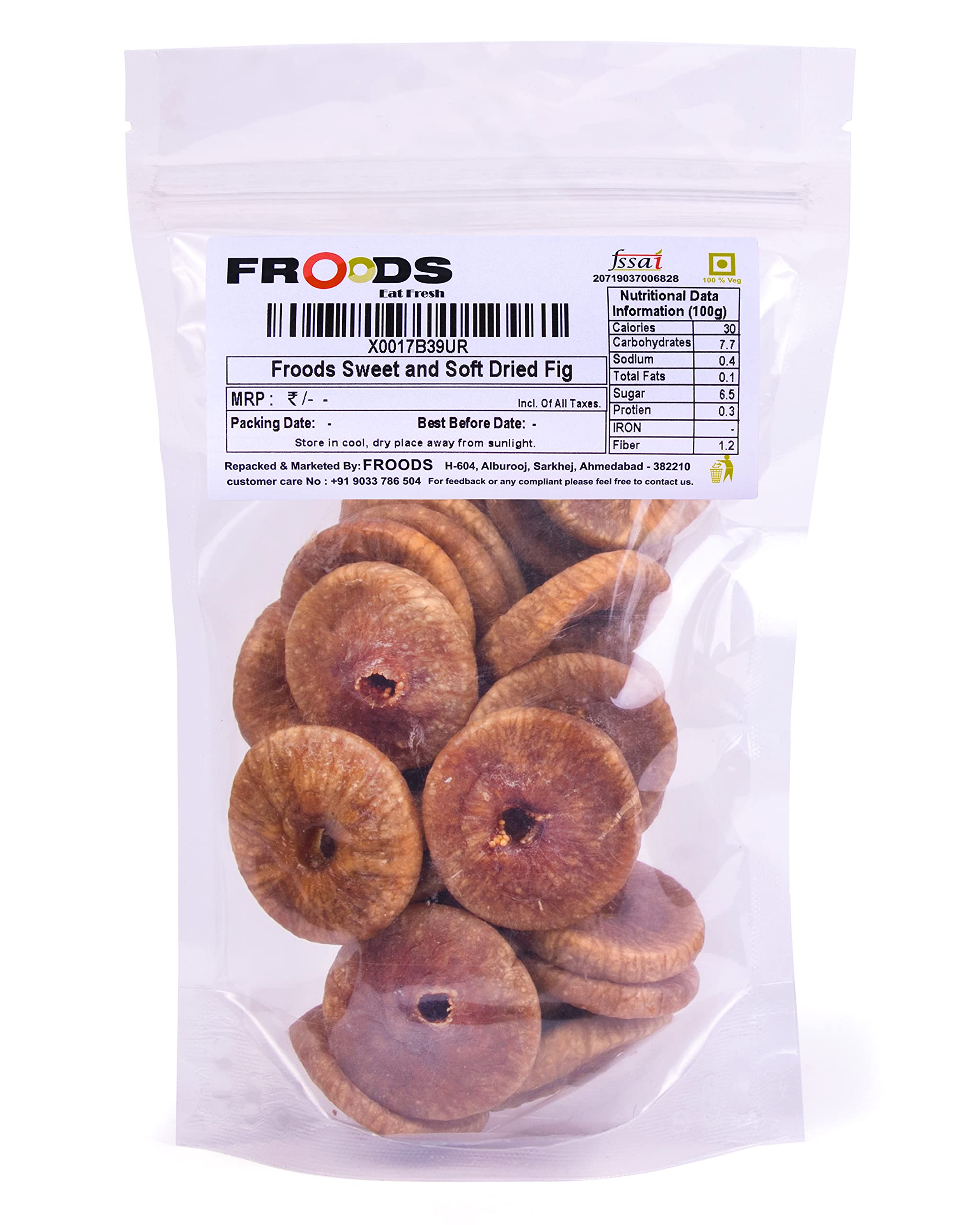 Froods Dried Afghani Anjeer, Super Quality Sweet And Soft Dried Fig, Dry Fruits - 500G (B08CHHLR6Y) Amazon Price History, Amazon Price Tracker
