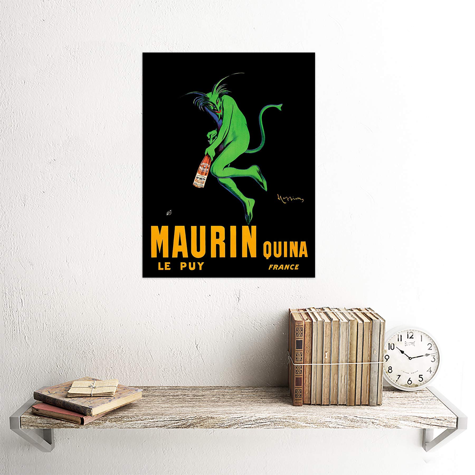 Amazon.com: Wee Blue Coo Advert Drink Alcohol Maurin Quina Green