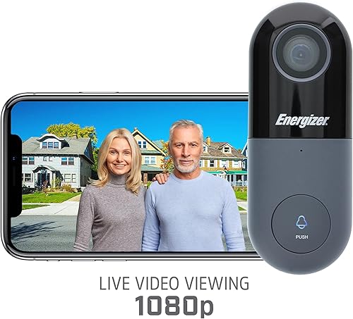 Vista 9 de Energizer Connect Smart 1080p Timbre de seguridad con cable y timbre, requiere cables de timbre existentes, audio de 2 vías, almacenamiento