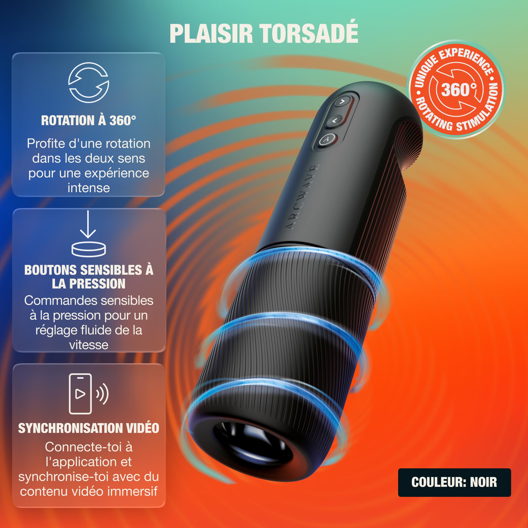 Arcwave Orbit Masturbateur automatique Homme sextoy Fleshlighter Premium