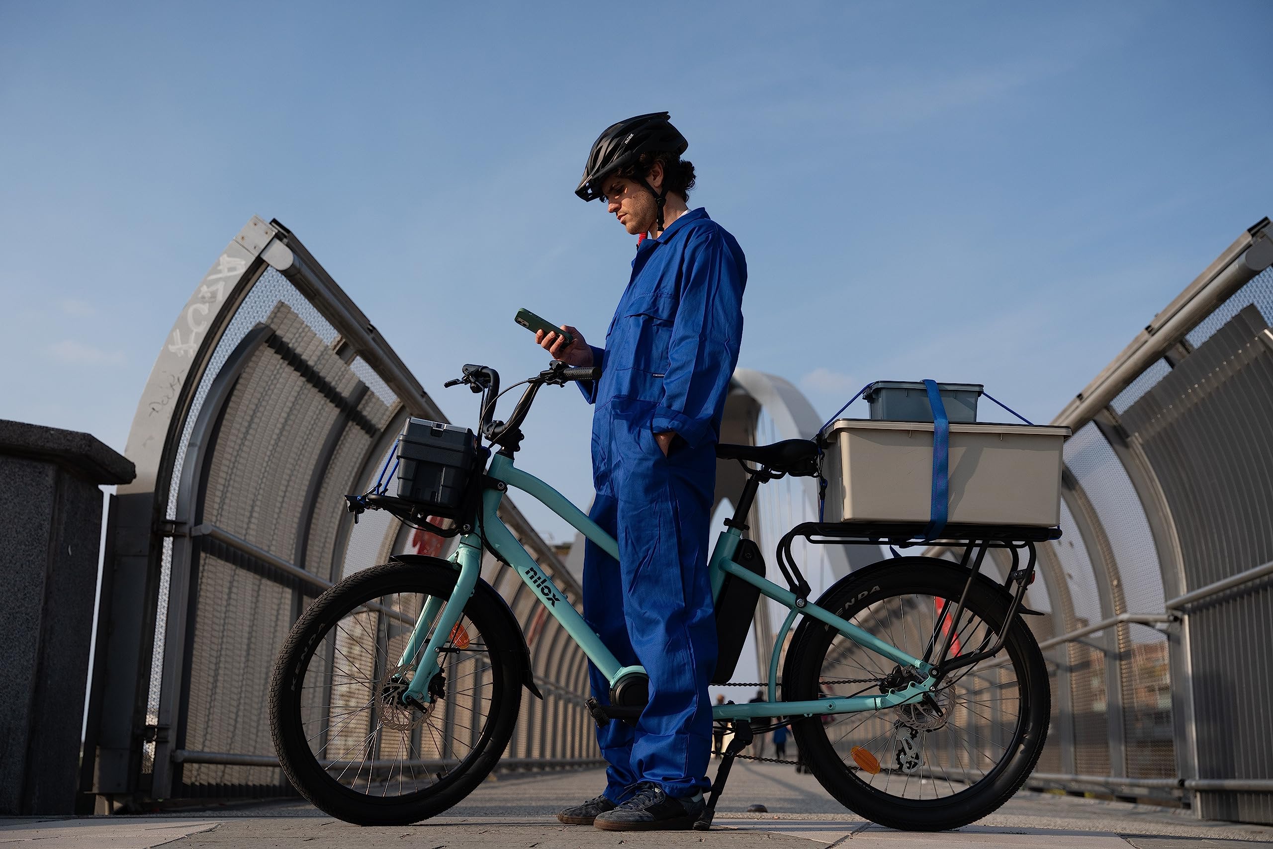 Nilox 30NXEBCMMV1, Ebike Unisexe-Adult, Light Blue, One Size