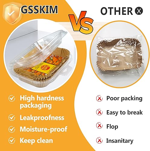 Miniatura 4 de Forros para freidora de aire desechables, 125 forros para freidora de aire Ninja de 2 cestas, forros antiadherentes naturales para freidora de aire,