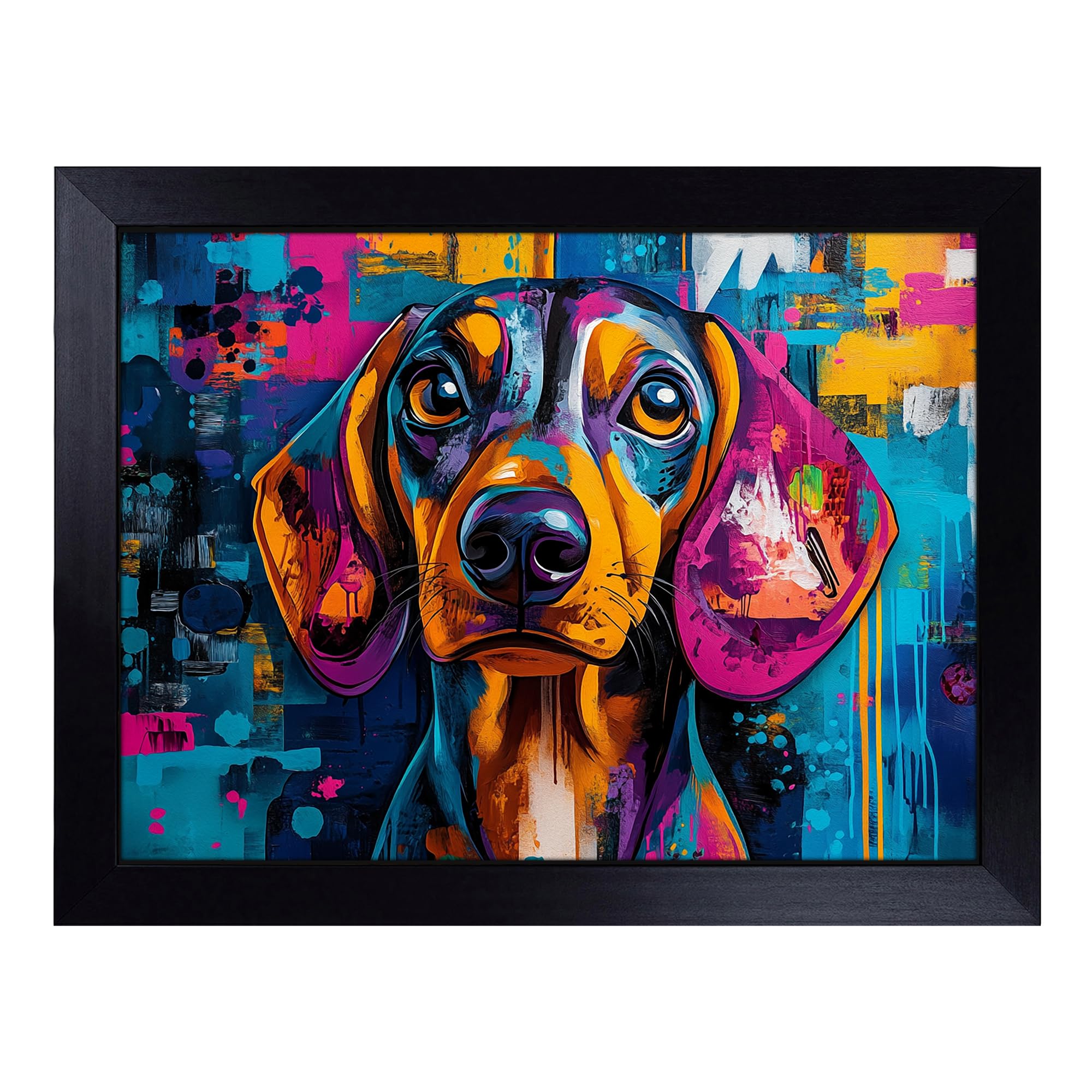 Dachshund Dog Vol.4 | Lap Tray with Padded Cushion, Portable Surface with Bean Bag Base, Perfect Surface for Working, Crafting, TV Eating and Laptop Use