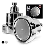 Filtered Showerhead - Best Shower Head With Filters For Healthy Hair & Skin - High Pressure Water Softener For Hard Water - Reduce Dandruff&comma; Protect Colored Hair&comma; And Soothe Dry Skin &lpar;Chrome&rpar;