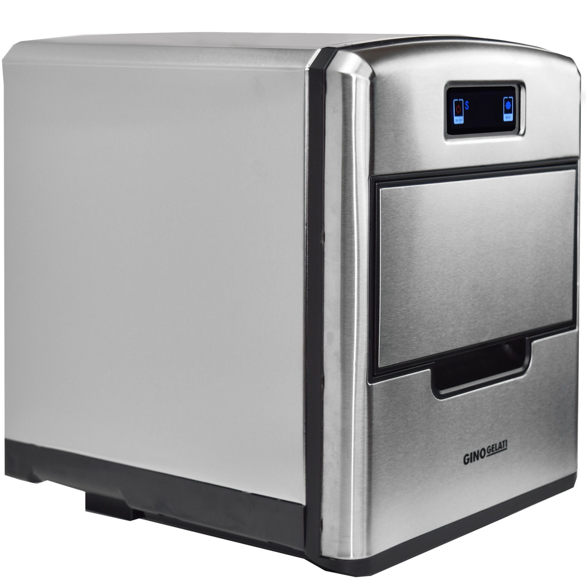 Gino Gelati GG-175W de Luxe Digitaler Edelstahl Eiswürfelbereiter Eiswürfelmaschine Icemaker