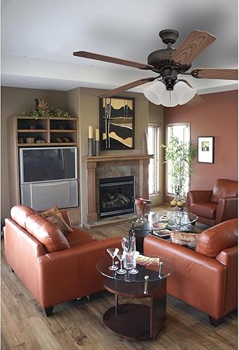 Miniatura 7 de Westinghouse Lighting 7785000 Kit de luces LED para ventilador de techo con tres luces, acabado de bronce aceitado con vidrio acanalado esmerilado,