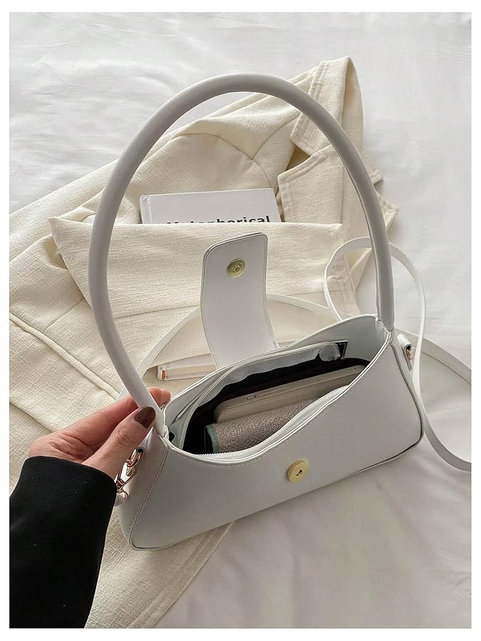 RoseSeek Women's Bow Leather Shoulder Bag Flap Top Handle