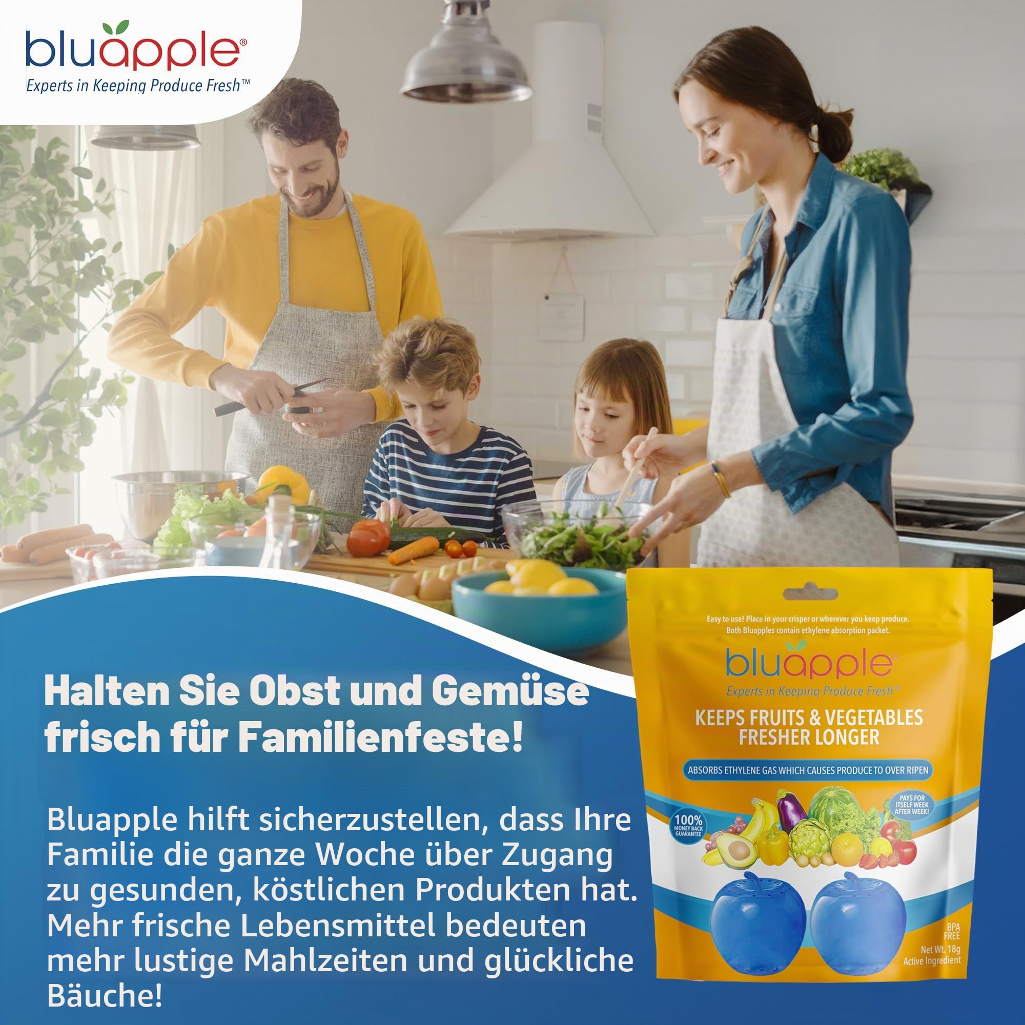 Bluapple 100-201 2 Count Bluapple Freshness Balls by BluApple