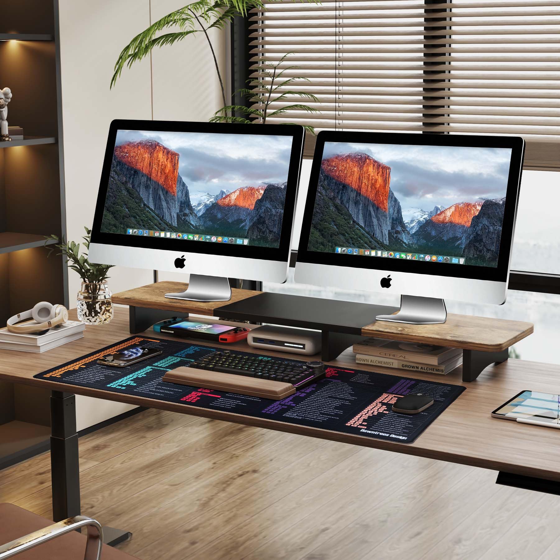 DAWNTREES XL großes Excel-Spickzettel-Schreibtischunterlage für Mac, 120,1 x 60,9 cm, Excel-Mauspad für Mac, rutschfeste Schreibtischunterlage für Büro, Zuhause, Gaming