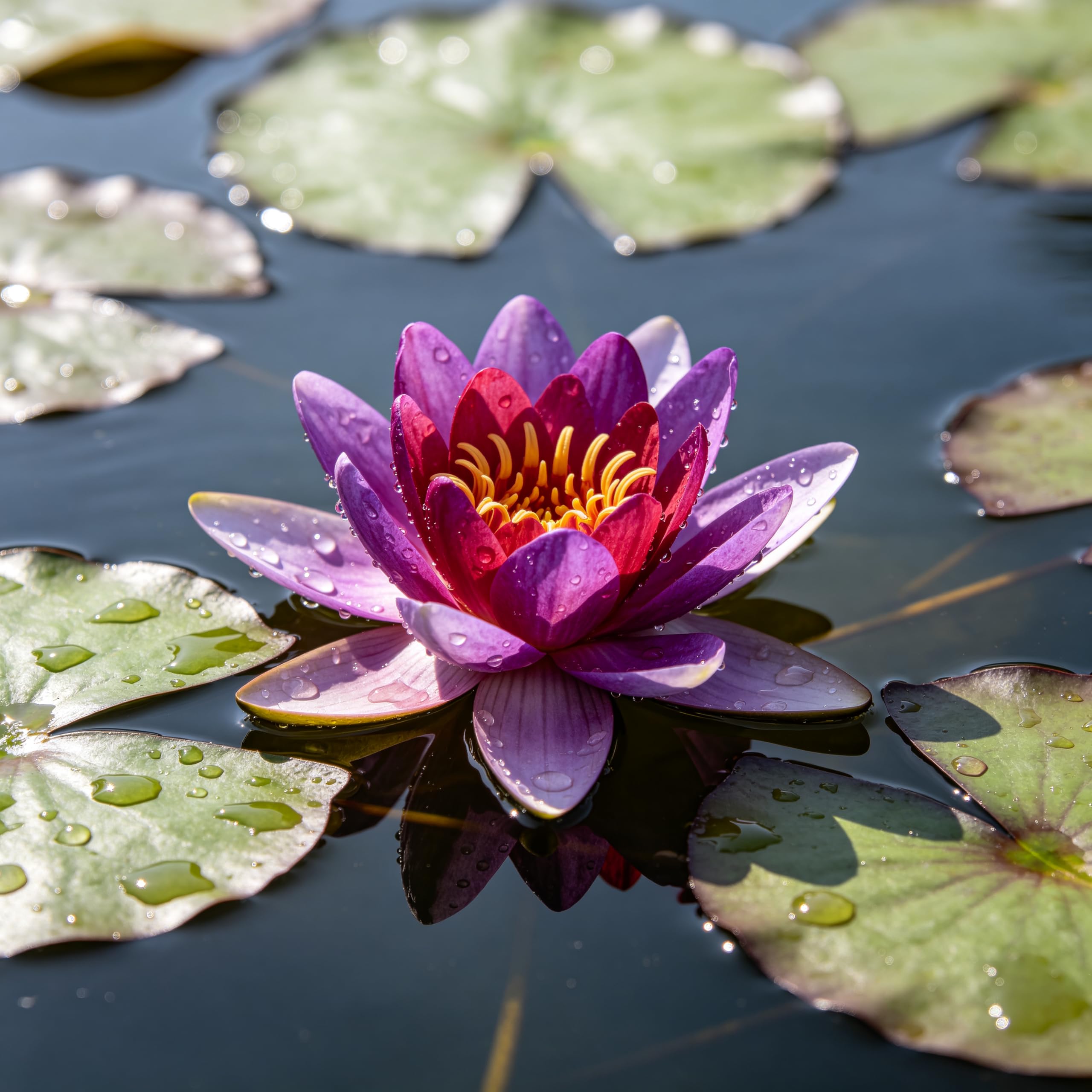 Perennial Water Lilies (for Cultivation) – Ideal for Ponds and Aquariums; Low Maintenance, high Germination Rate, and Easy to Grow.-10pcs-C