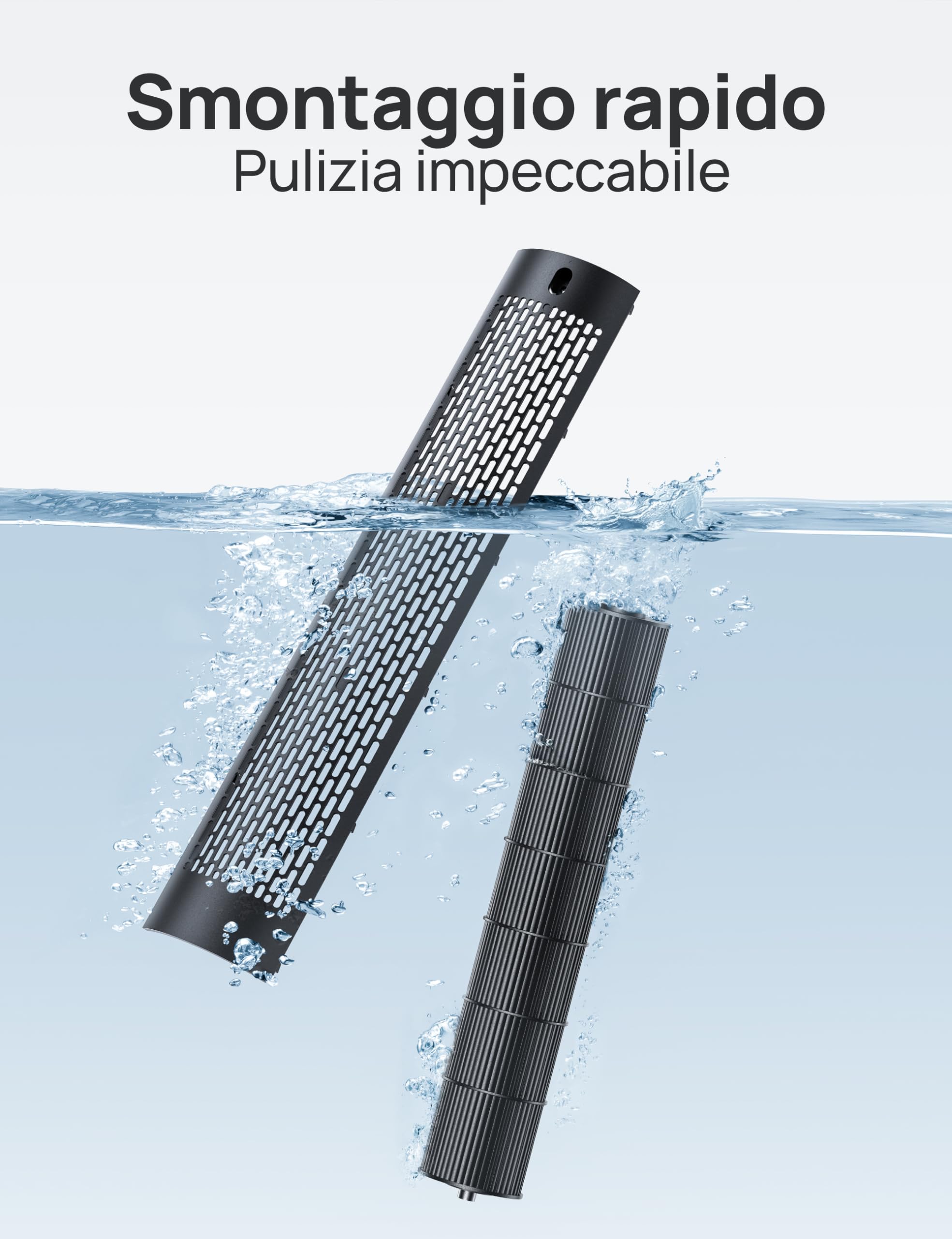 DREO Cruiser Pro 106 cm Smart Tower Fan, Ventilatore WiFi Alexa, ventilatore oscillante a 90°, 9 impostazioni di velocità, timer di 12 ore, controllo APP, controllo vocale, telecomando, display LED