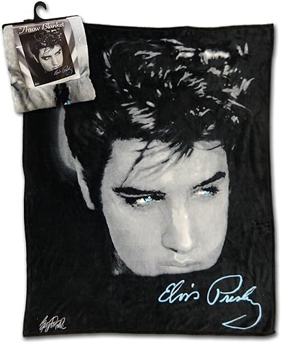 Mid-South Products Elvis Presley Up Close - Manta de 50 x 60 pulgadas