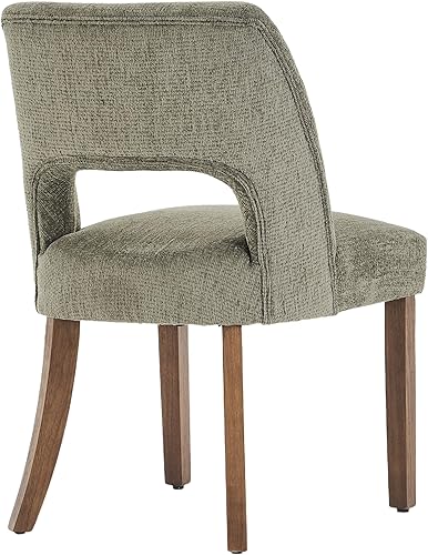 Miniatura 7 de VKNOW Juego de 6 sillas de comedor de madera, sillas de comedor tapizadas en tela modernas, sillas de cocina, silla de comedor de granja para cocina