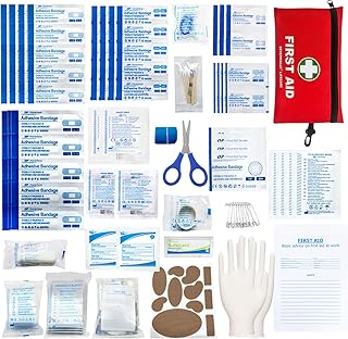 170 Piece Premium First Aid Kit Bag - Compact Emergency Medi