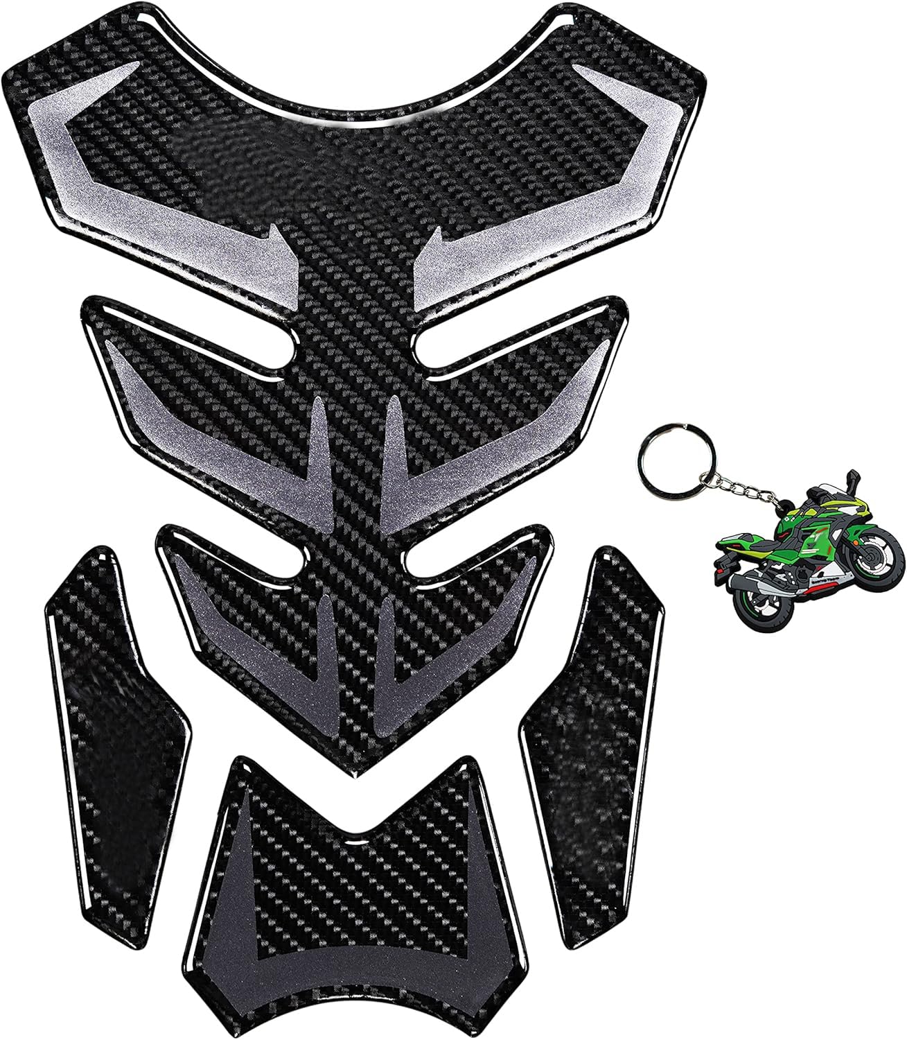 Amazon.com: REVSOSTAR 5D Real Carbon Fiber, Motorcycle Decal