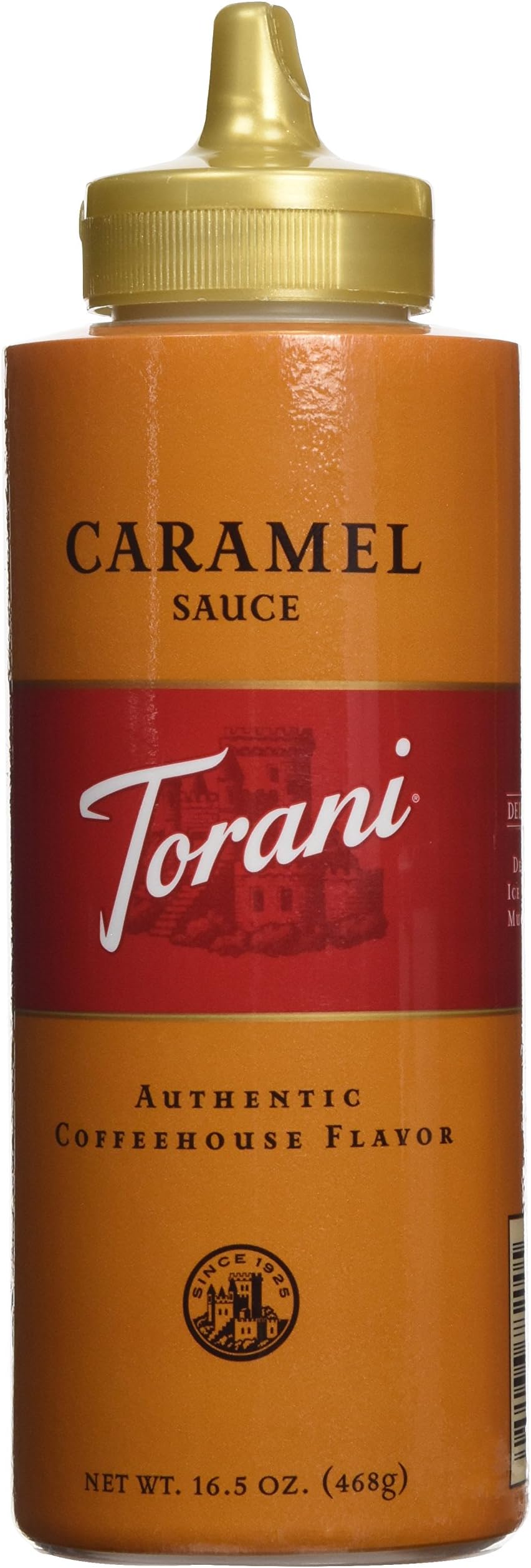 Torani Caramel Sauce, 16.5 oz Squeeze Bottle (2-Pack)