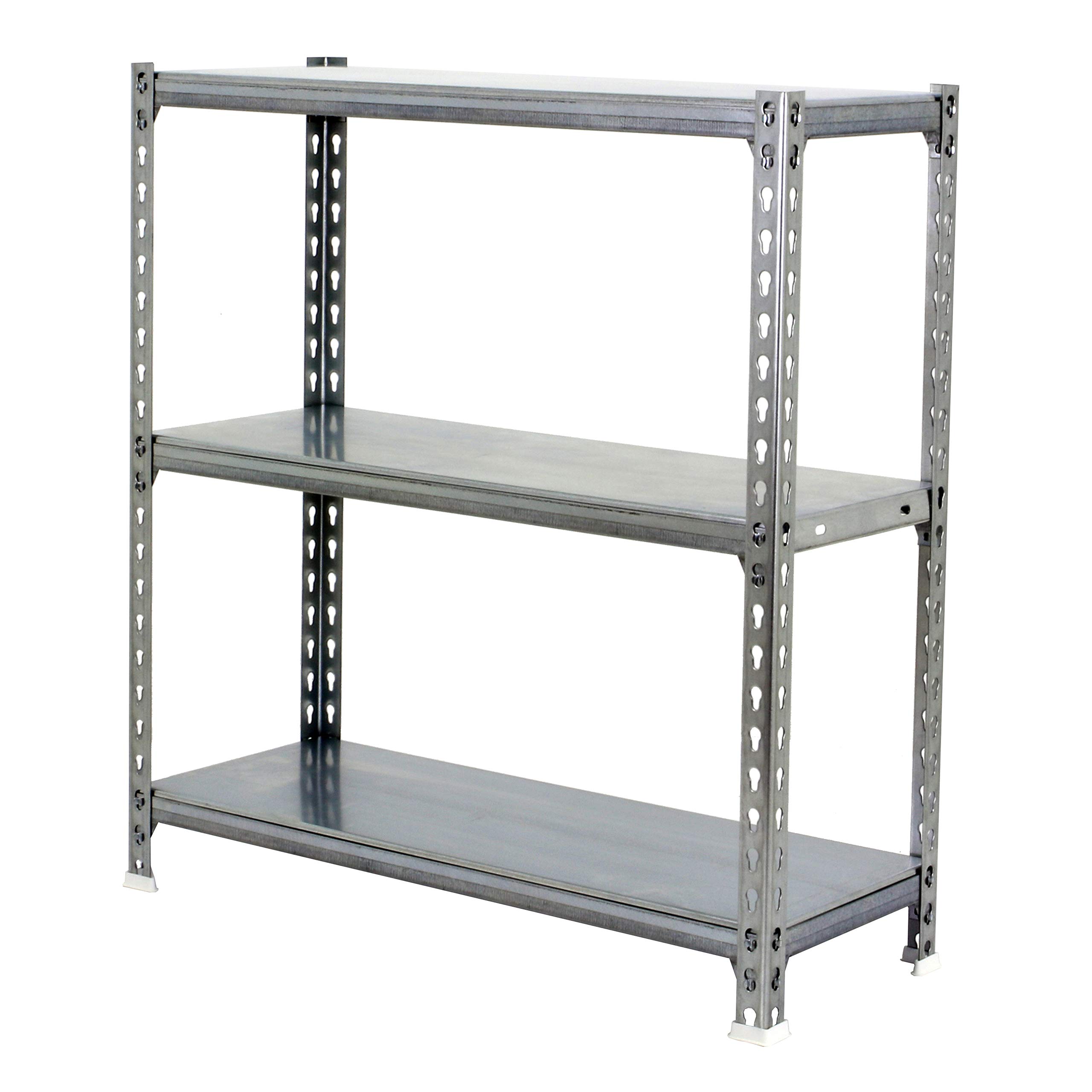 PROREGAL Schwerlastregal Baby Metal Shark | HxBxT 90x100x40cm | Fachlast 180kg | Verzinkt | Regal Standregal Werkstattregal Lagerregal Kellerregal
