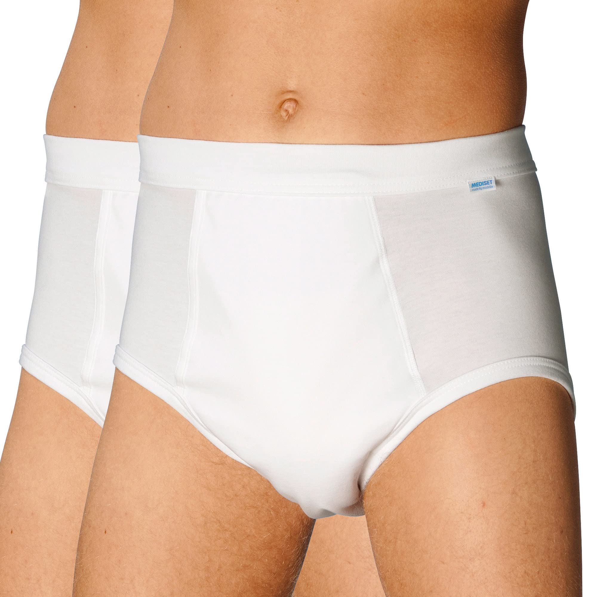 Mediset Herren Hygiene-Slip 2er-Pack weiß Größe 6
