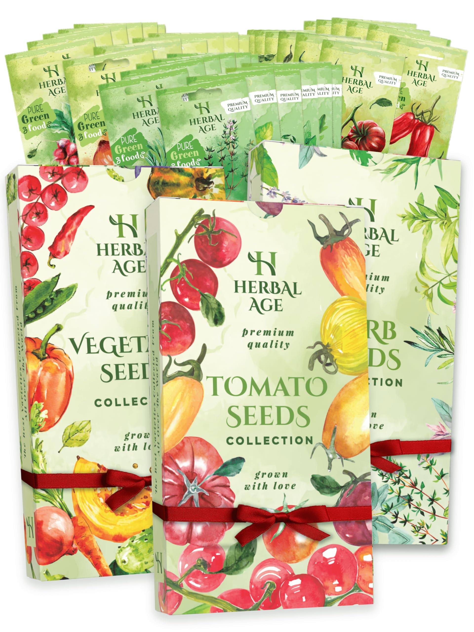 Tomatoes, Vegetables, Herbs Seed Kit – 38 Plants Varieties of Garden Seeds, Grow Your Own 14,400+ Seeds for Planting UK – Unusual Gifts for Women & Men, Allotment & Gardening Gift Ideas — image 1