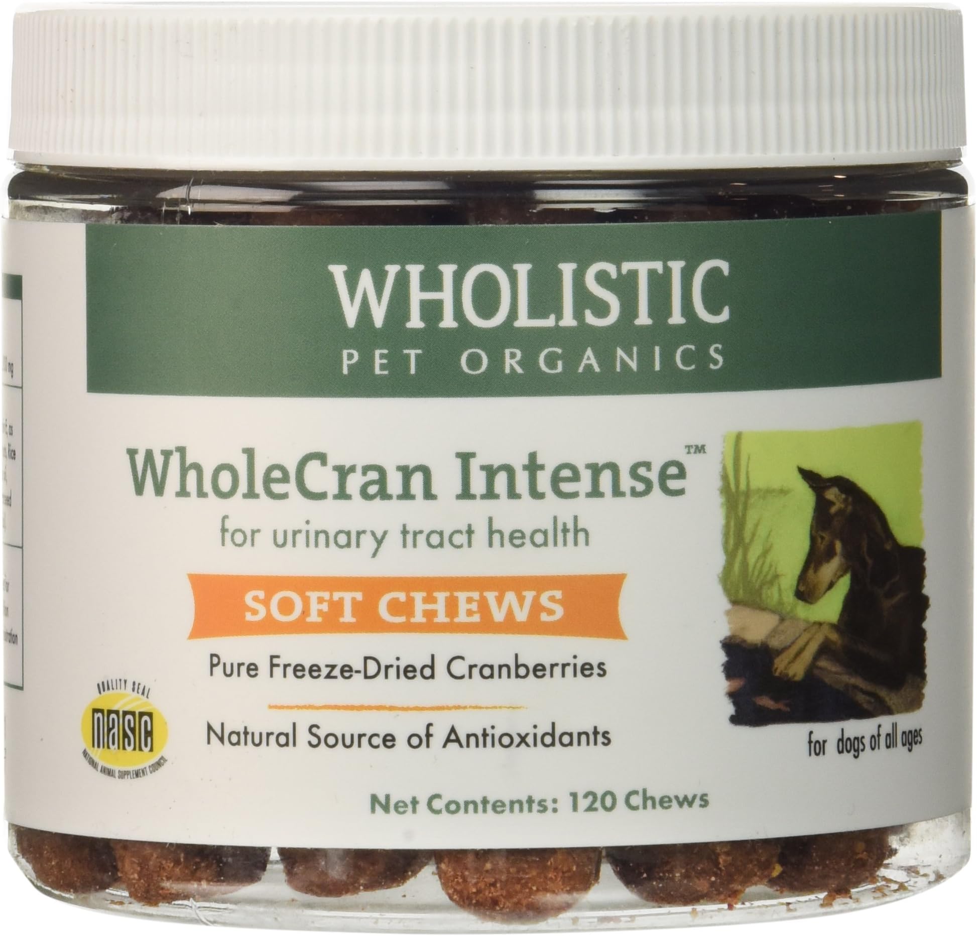 Wholistic Pet Organics 120 Count Wholecran Intense Soft Chews Supplement