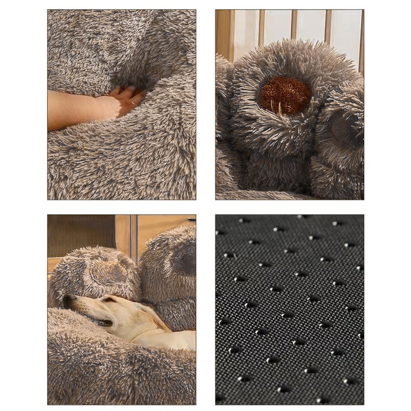 Psy puszyste łóżko uroczy design kot sofa łóżko miękka puszysta poduszka pluszowe przytulne legowisko dla zwierząt domowych dla małych średnich dużych psów i