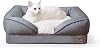 K&H Pet Products Pillow-Top Orthopedic Lounger Sofa Dog Bed Classy Gray Small 18 X 24 Inches
