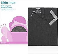 Vista 1 de Bata de parto y lactancia Fácil de poner, sin etiquetas, acceso piel a piel y cobertura completa en la espalda