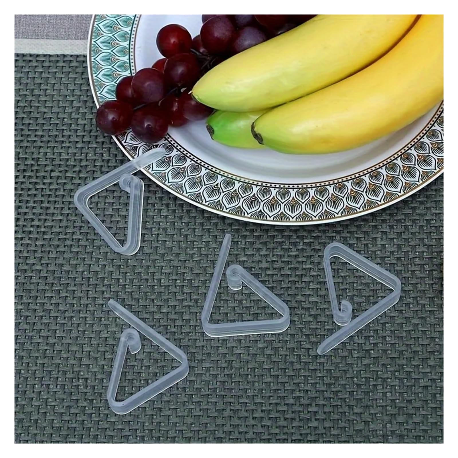 Tischdeckenklammern Clear Tablecloth Clips Picnic Cloth Plastic Clip Windproof Table Cover Holder Clamps for Home Kitchen Restaurant Accessory