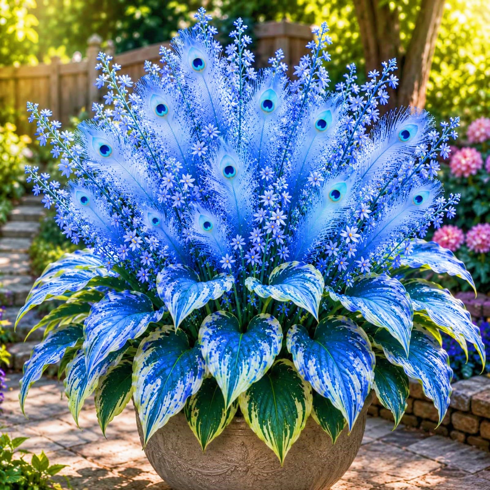 Flame Hosta Bulbs Hosta Bulbs-Hostas Plants Perfect for The Garden -Landscaping-Excellent Displays-4bulbs-d