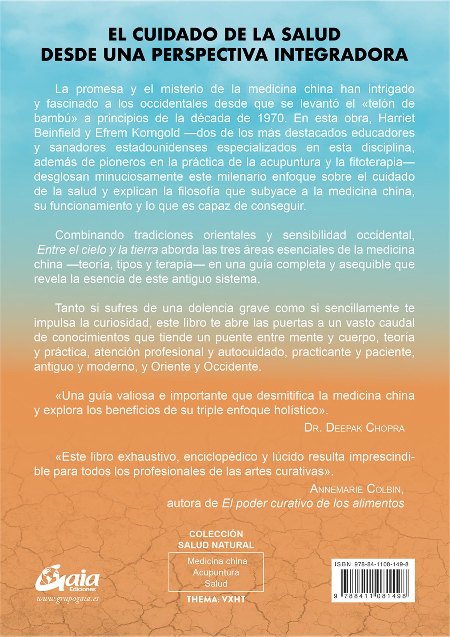 Entre el cielo y la tierra: Guía de medicina china, los cinco elementos. (Salud Natural)