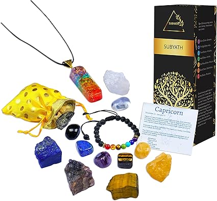 Capricorn Crystals - Astrology Healing Crystals - Crystals and Healing Stones - Zodiac Crystals - Astrology Gifts - Chrystals Gems - Horoscope Gifts - ...