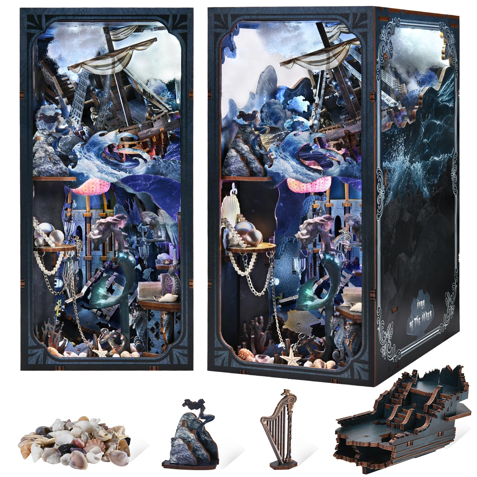 MiniCity DIY-Bücherecke mit LED-Lich-Sirens Song