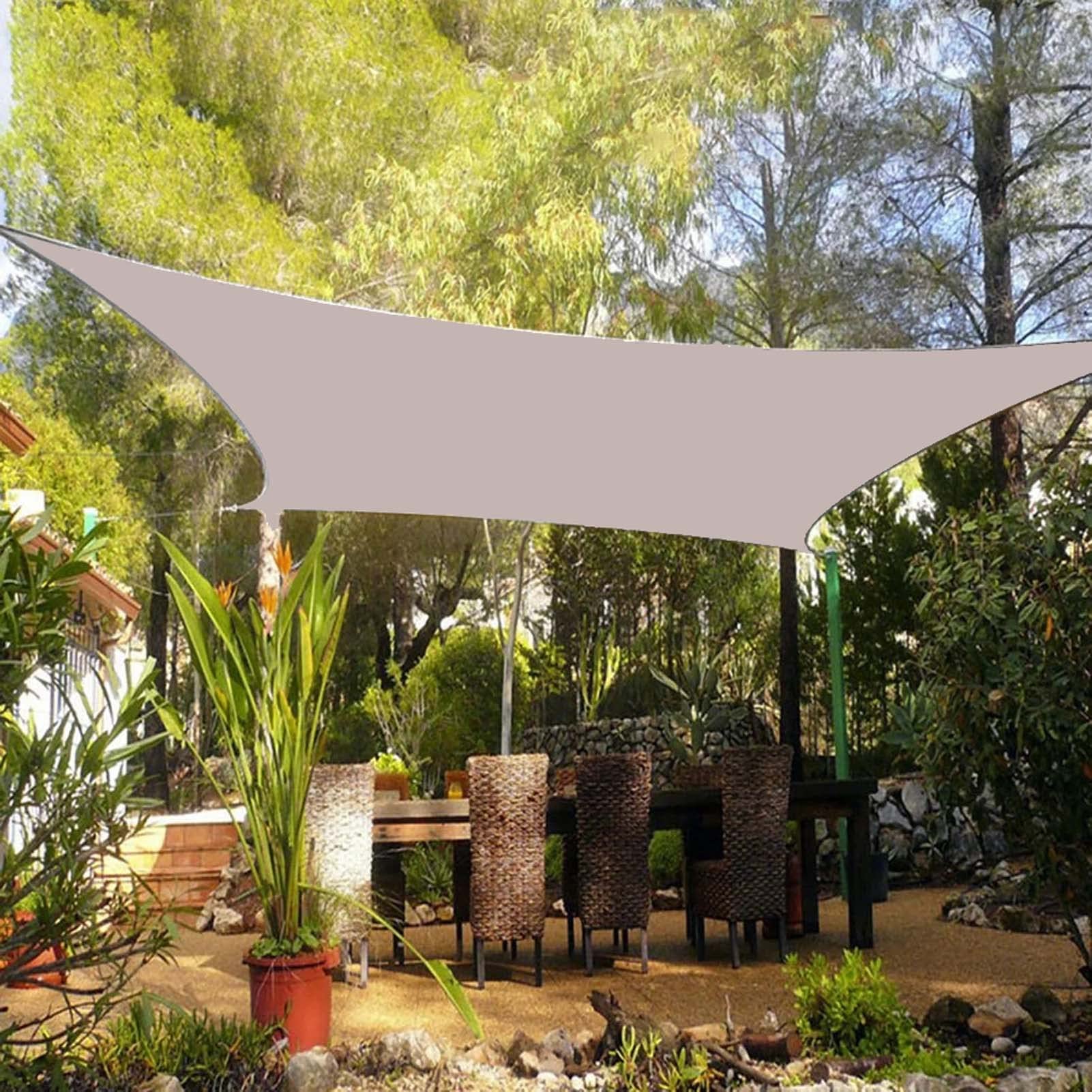 Zewnętrzny żagiel przeciwsłoneczny, wodoodporny, prostokątny zadaszenie, ochrona przed promieniowaniem UV, do ogrodu i tarasu, parasol Esterno (D, 4 x 6 m) – idealny do ochrony przed słońcem i relaksu