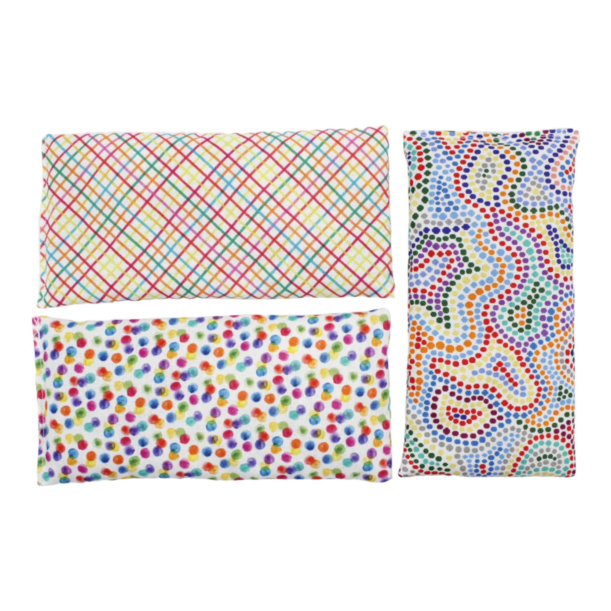 cuscini per gli occhi "Pack 3 - allegro" | Semi di lavanda e riso | Yoga, Meditazione, rilassamento, riposo oculare...
