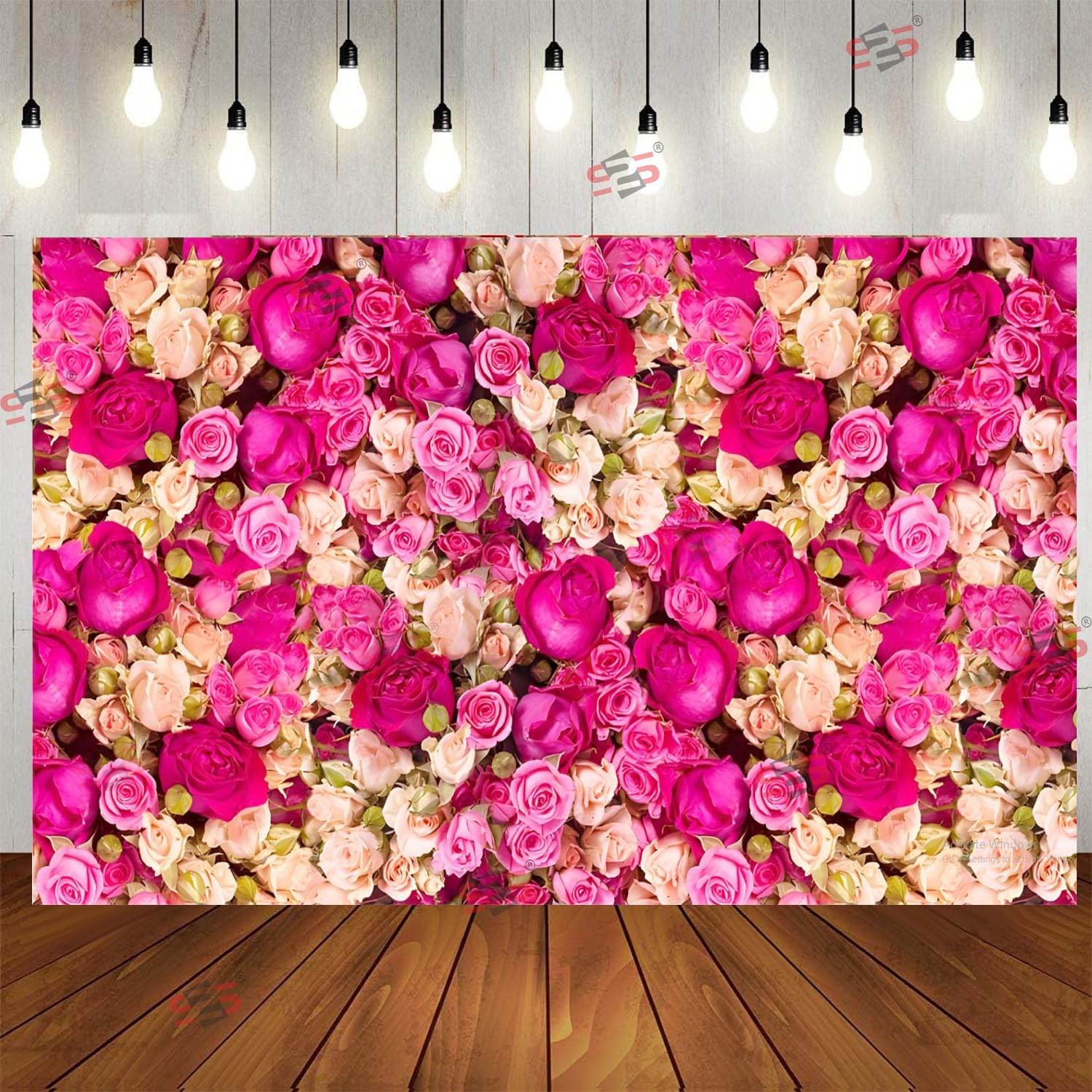 S2S Stylish Rose Flowers Wedding Backdrop Cloth | for All Festivals/House Hold Functions/Ceremonies Banana Leaf Design | 5 Feet Height * 8 Feet Width Rose Flower (B0CZFR64JF) Amazon Price History, Amazon Price Tracker