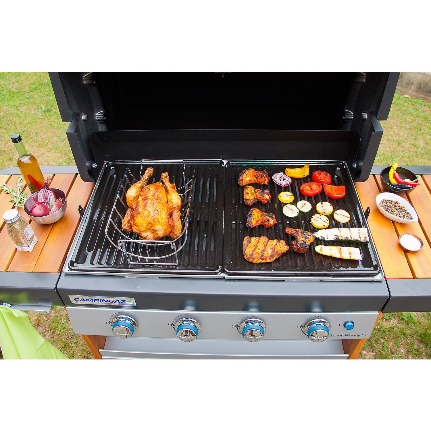 Campingaz Supporto di Cottura per Arrosto/Costine, Argento