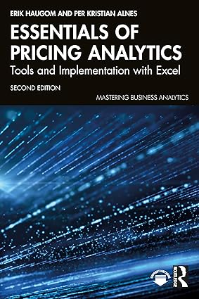 Essentials of Pricing Analytics: Tools and Implementation with Excel, 2nd Edition-finelybook