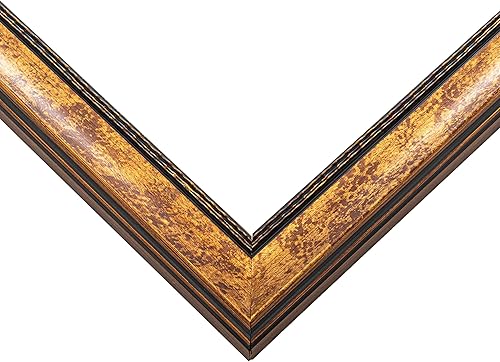 Miniatura 9 de Marco de fotos de madera real dorada de 27 x 27 pulgadas de ancho de 1.25 pulgadas  Profundidad del marco interior de 0.5 pulgadas  Marco de fotos